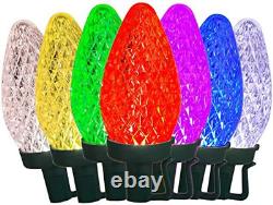 Color Effects 50-Count 32.67-Ft Multi-Function Color Changing C9 LED Plug-In Ind