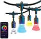 Color String Lights 36 Feet, Waterproof Outdoor Wifi White & Color Changing RG
