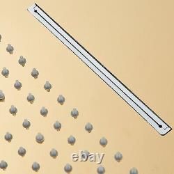 Color changing LED Rainfall&Waterfall Shower Head Gold Top Spray Ceiling Mounted