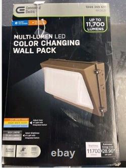 Commercial Electric Multi Lumen Led Color Changing Wall Pack