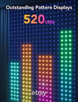 Curtain Lights, Smart WiFi LED Curtain Lights, 520 RGBIC LEDs Christmas