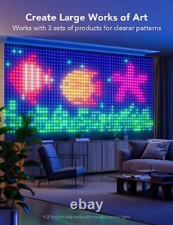 Curtain Lights, Wifi Smart Christmas Lights LED, Color Changing Window Lights, D