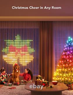 Curtain Lights, Wifi Smart Christmas Lights LED, Color Changing Window Lights, D