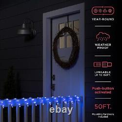 Customizable 50ft RGB Outdoor & Indoor LED Rope Lights Linkable & Easy Install