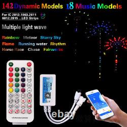 DC12V 5050 Dream Color RGB Music Rhythm Sound Wave Flowing Water LED Light Strip