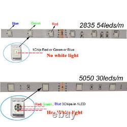 DC12V 5m-100m WiFi/IR LED Strip Light RGB SMD 2835 5050 RGBWithWW Control&Adapter