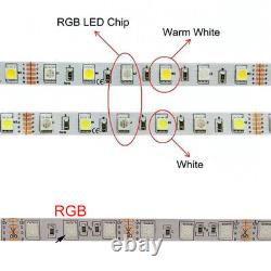 DC12V 5m-100m WiFi/IR LED Strip Light RGB SMD 2835 5050 RGBWithWW Control&Adapter