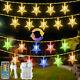 Dimmable Stars Curtain Fairy String Light Color Changing Christmas Wedding Decor