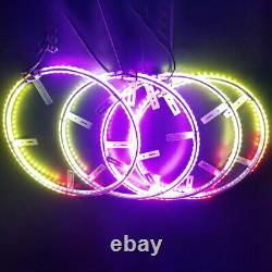 Double Side 15.5Wheel Ring Light Change RGB+Chasing Color Layer LED bluetooth
