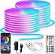 Durable 100ft Neon LED Strip Lights IP65 Waterproof & Remote Control Included