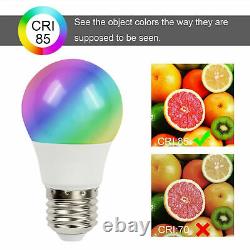E26/E27RGBW LED Light Bulb Color Changing Dimmable Lamp With Remote Control Lot