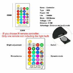 E26/E27RGBW LED Light Bulb Color Changing Dimmable Lamp With Remote Control Lot