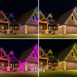 Enbrighten 100ft Outdoor Color Changing RGBWic LEDS String Wi-Fi Eave Lights