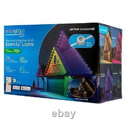 Enbrighten 100ft Outdoor Color Changing RGBWic LEDS String Wi-Fi Eave Lights