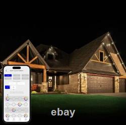 Enbrighten 100ft Outdoor Color-Changing Wi-Fi Eternity Eave Light Black OR White