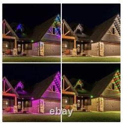 Enbrighten 100ft Outdoor Color-Changing Wi-Fi Eternity Eave Light Black OR White