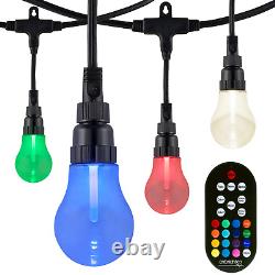 Enbrighten 48-Ft 24-Light-Shade Plug-In Color Changing Indoor/Outdoor LED Globe