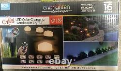 Enbrighten Landscapes Color Mini LED Color Changing pucks 46 feet 24 lights