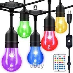 Enhanced 96FT Color Changing Edison Bulb Lights Water Resistant & Linkable