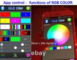 Fiacarlighting 17.5 Pro RGB Color Change LED Truck Wheel Rings Light x4pcs SET
