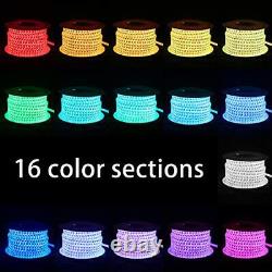 Flexible LED RGB Rope Light Strip, Multi Color Changing SMD 5050 LEDs, 110 20m