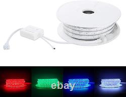 Flexible LED RGB Rope Light Strip, Multi Color Changing SMD 5050 Leds, 110-120V