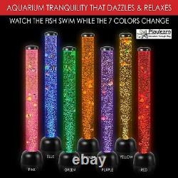 Floor Lamp Fish Tank Artificial Sensory LED Color Change Home Office Decor Light