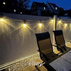 GANA Outdoor String Lights Patio Lights 96FT Music Flash RGBW Colourful IP65