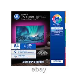 GE GE Color-Changing 85 TV Tape Light 6W Usb-Powered (1-Pack)