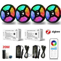 GLEDOPTO ZIGBEE 3.0 RGBW RGBWW LED Strip 5050 Flexible Light+Pro Controller+Plug