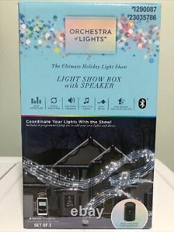 Gemmy Orchestra of Light Holiday Lightshow Music 6 Outlet Show Box Speaker & Hub