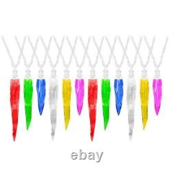 Gemmy Orchestra of Lights 24 LED Icicle Color-Changing Lights 23 ft 140 Effects