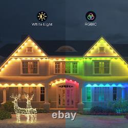 Govee 150ft Permanent Outdoor Lights Elite, Smart Festive RGBIC Lighting