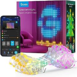 Govee Curtain Lights, WiFi Smart Christmas Lights LED, Color Changing RGBIC
