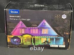 Govee H705A RGBIC Permanent Outdoor Smart 72 Lights 100ft Black New Open Box