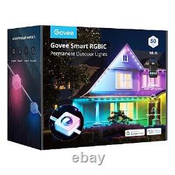 Govee LED Permanent Outdoor Lights Smart RGBIC 50ft with 36 LED Eaves Lights