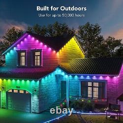 Govee LED Permanent Outdoor Lights Smart RGBIC 50ft with 36 LED Eaves Lights