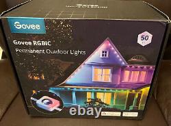 Govee Permanent LED Outdoor Lights Smart RGBIC Outdoor Lights 50 Ft Brand New