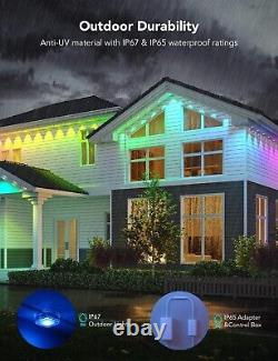 Govee Permanent LED Outdoor Lights Smart RGBIC-Water Proof- 50 Ft-New-Open Box