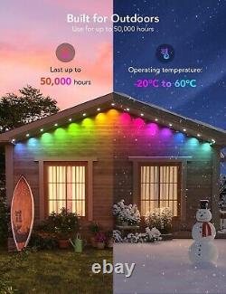 Govee Permanent LED Outdoor Lights Smart RGBIC-Water Proof- 50 Ft-New-Open Box