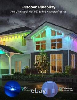 Govee Permanent Outdoor Lights, Smart RGBIC Outdoor Lights with 75 Scene