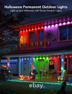 Govee Permanent Outdoor Lights, Smart RGBIC Outdoor Lights with 75 Scene Modes