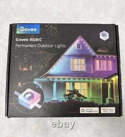 Govee Permanent Outdoor Lights, Smart RGBIC Outdoor Lights with75 Scene Modes, 50Ft