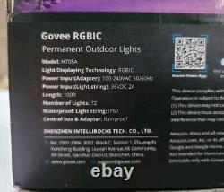 Govee Permanent Smart RGBIC Outdoor Lights 75 Scene Modes 100 Ft. (H705A)