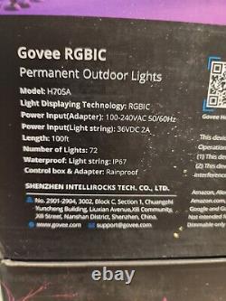 Govee RGBIC LED Permanent Outdoor Lights (Discount Available) H705A / 100 Ft NEW