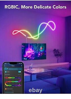 Govee RGBIC Neon Rope Light, 16.4ft LED Strip Lights, 16.4ft, Multicolor