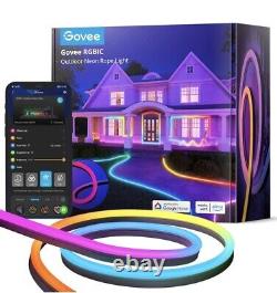 Govee RGBIC Outdoor Neon Rope Lights With 64 Scene Modes H61A8-Waterproof 32.8ft