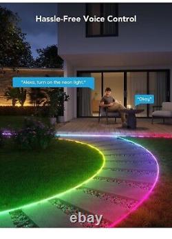 Govee RGBIC Outdoor Neon Rope Lights With 64 Scene Modes H61A8-Waterproof 32.8ft