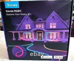 Govee RGBIC Outdoor Neon Rope Lights With 64 Scene Modes H61A8-Waterproof 32.8ft