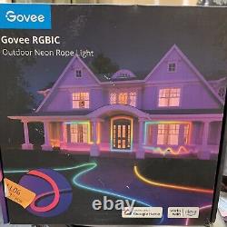 Govee RGBIC Outdoor Neon Rope Lights With 64 Scene Modes H61A8-Waterproof 32.8ft